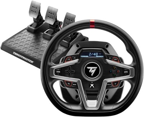 Thrustmaster - T248 Racing Wheel & Pedals – Hybrid Drive Force Feedback, Paddle Shifters & Display fot Xbox Series X|S, Windows - Black