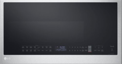 LG - 1.7 Cu. Ft. Convection Over-the-Range Smart Microwave with Sensor Cooking and Air Fry - Stainless Steel